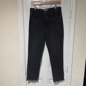 Madewell The Perfect Vintage high-rise black denim jeans Size 29